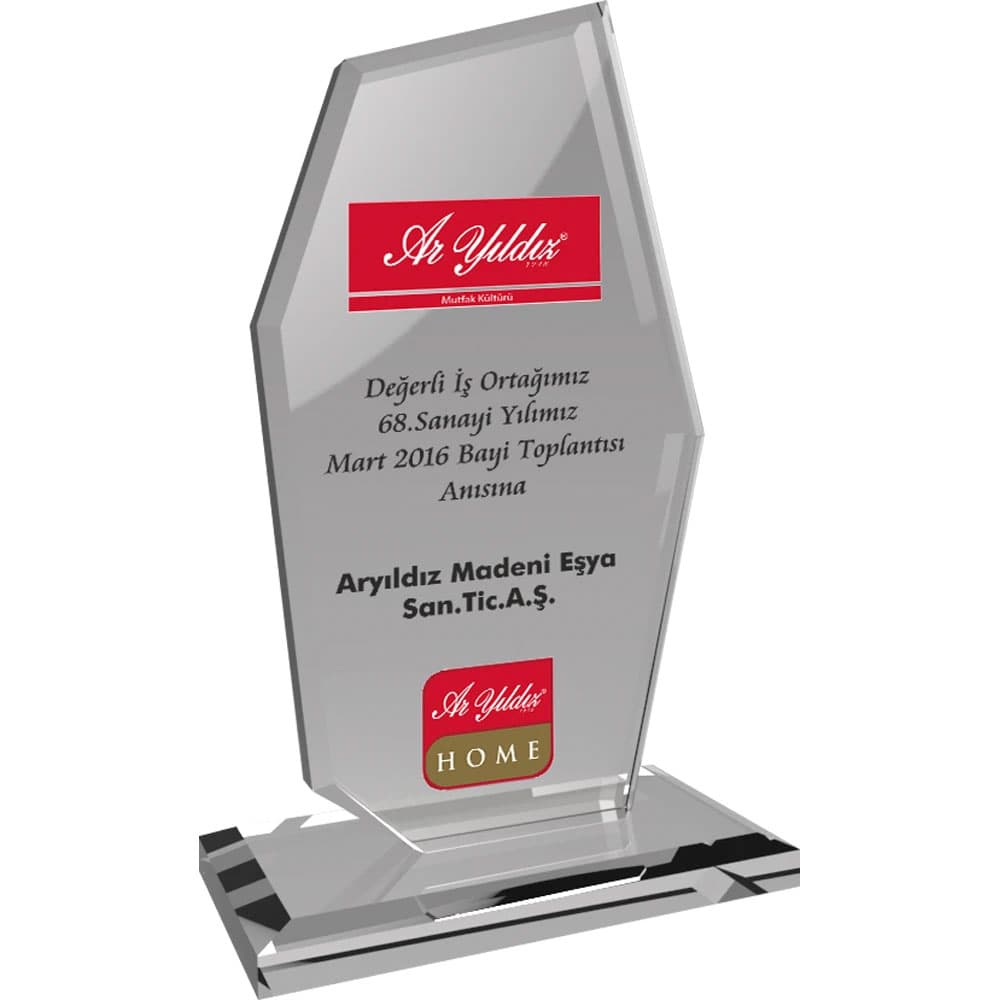 EKT-275-ŞF Crystal Plaque