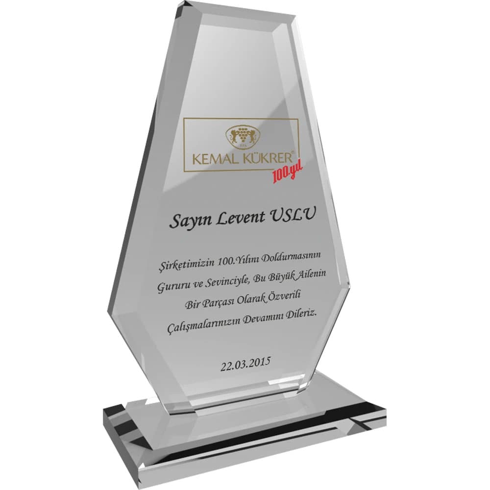 EKT-280-ŞF Crystal Plaque