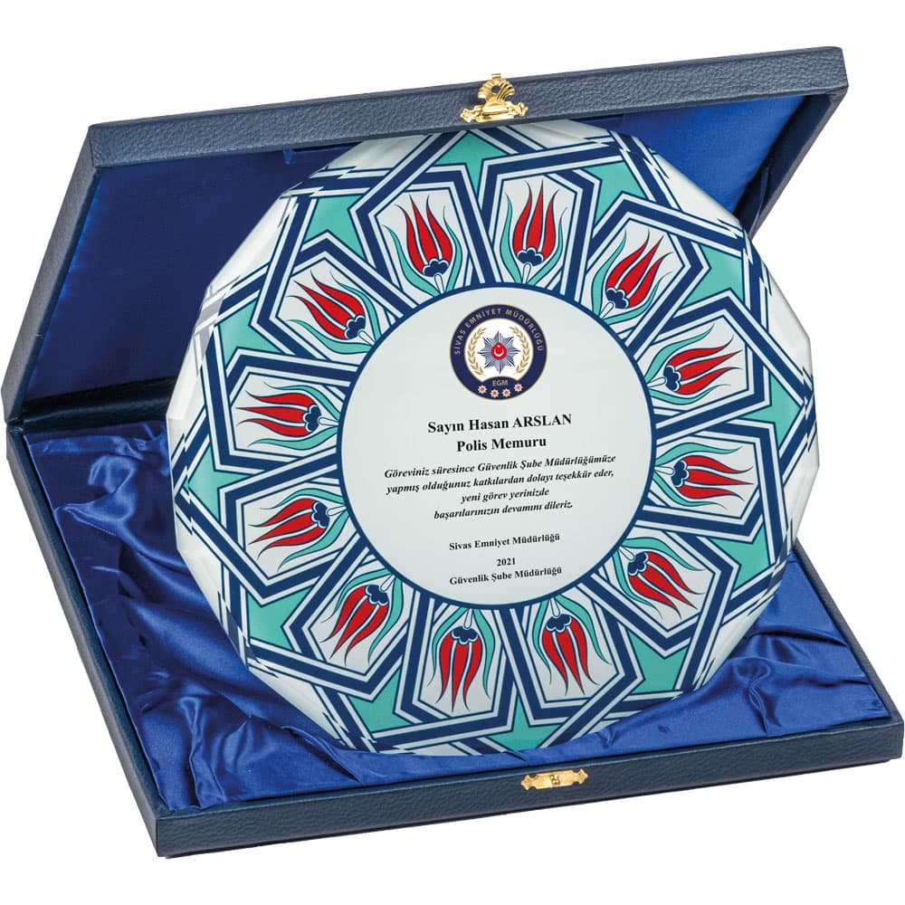 EKT-430 Boxed Crystal Plaque