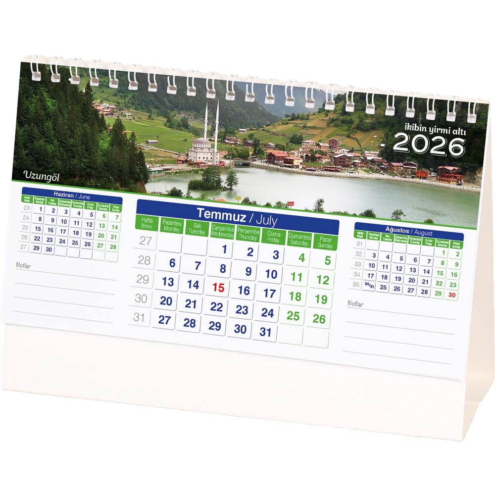 AMT-01-TB Landscape Desk Calendar