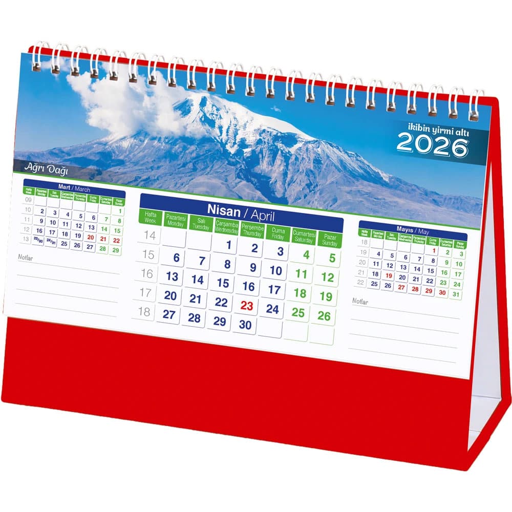 AMT-01-TK Landscape Desk Calendar