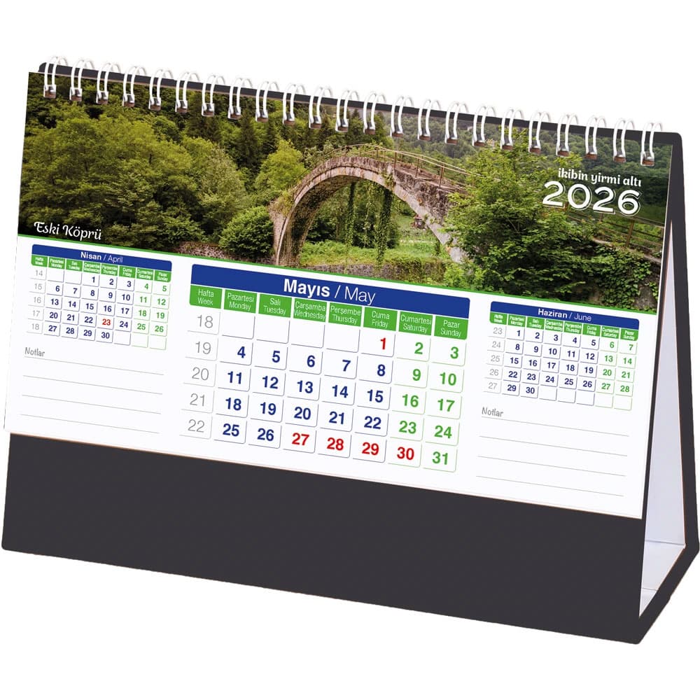 AMT-01-TS Landscape Desk Calendar