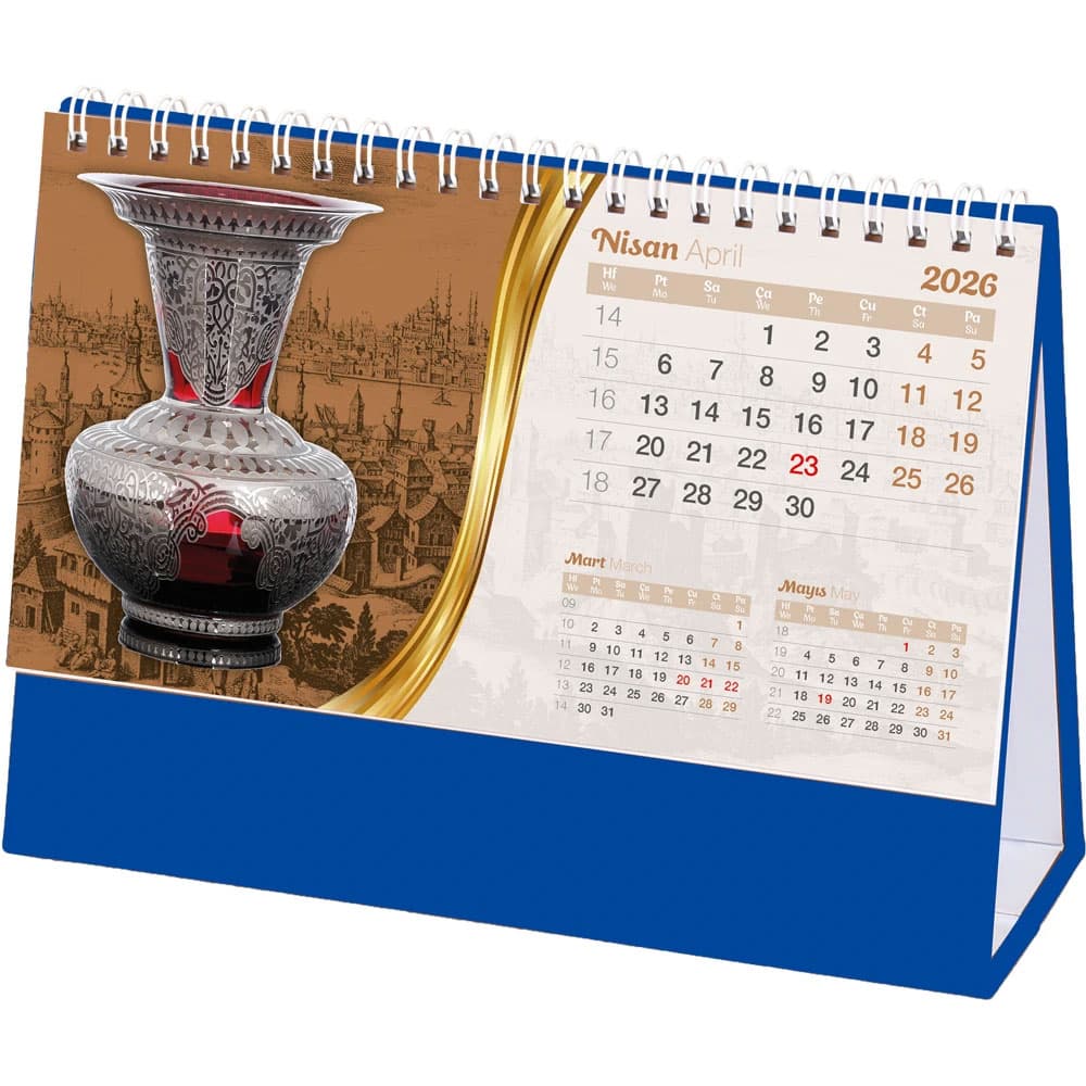 AMT-02-LT Ottoman Desk Calendar