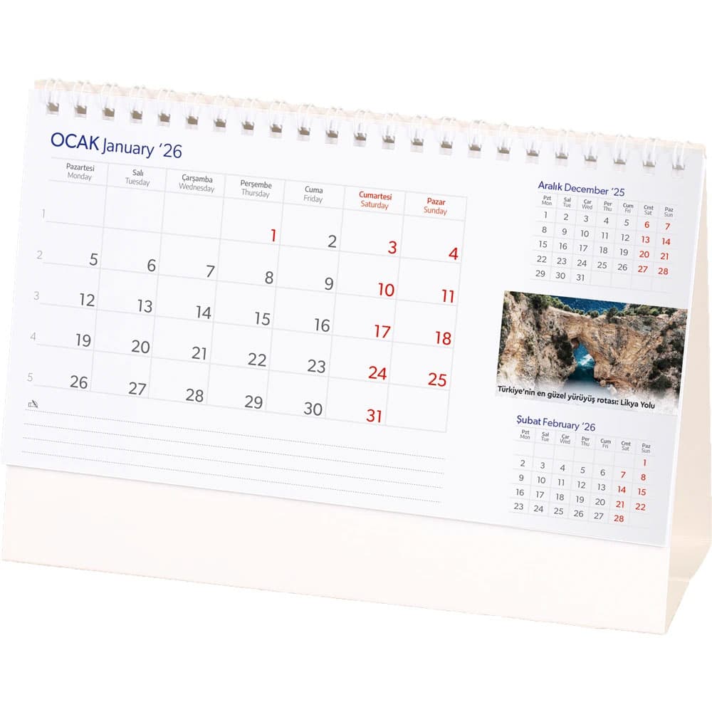 AMT-03-AMBR Anatolian Desk Calendar