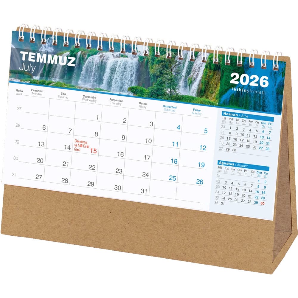 AMT-04-KRFT Waterfall Desk Calendar