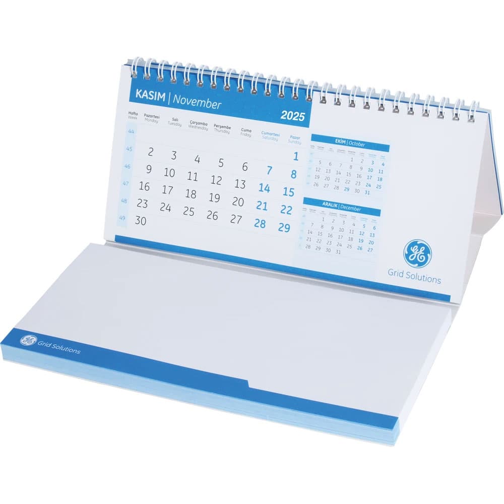 AMT-11 Desk Calendar with Notepad