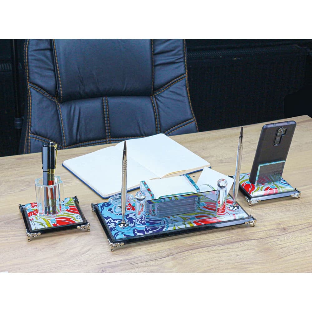 KM-300 3 Piece Crystal Table Set