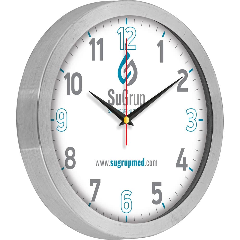V30-985-B Aluminum Wall Clock