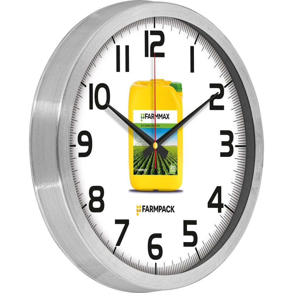 V30-990-B Aluminum Wall Clock