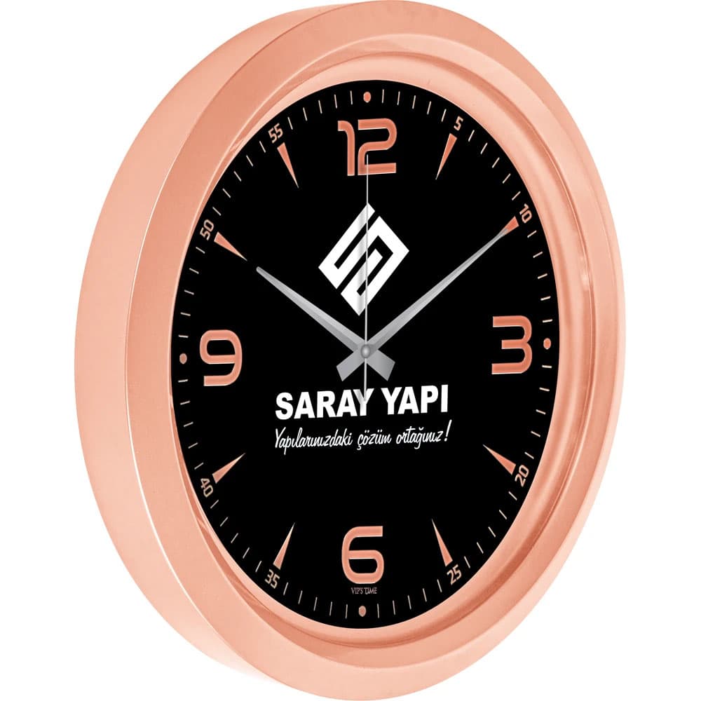 V30-743-B Metallized Wall Clock