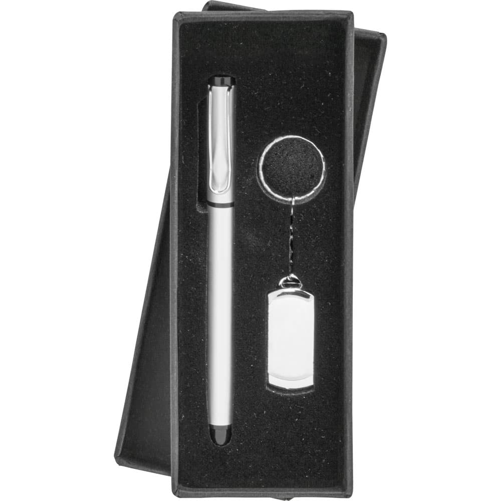 8210-16GB Metal USB Memory and Pen Set